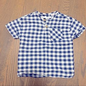 Toddler Gingham Print Shirt